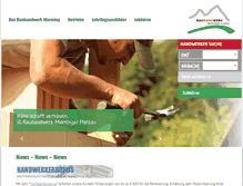 Tablet Screenshot of bauhandwerk-mieming.at